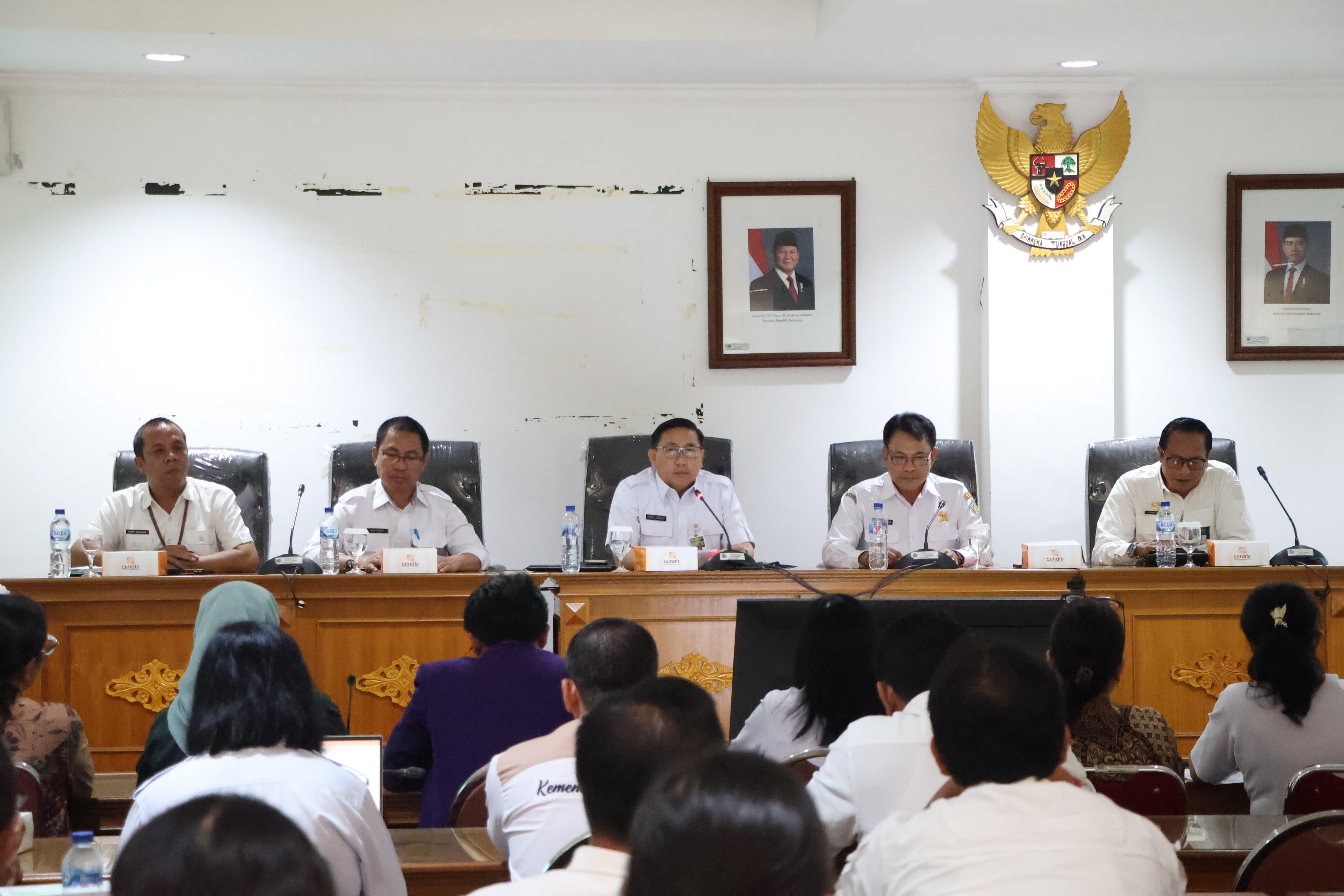 GENCAR VAKSINASI: Rakor yang berlangsung di Ruang Rapat Sabha Utama Kantor Dinas Pertanian dan Ketahanan Pangan Provinsi Bali, Rabu (15/1)