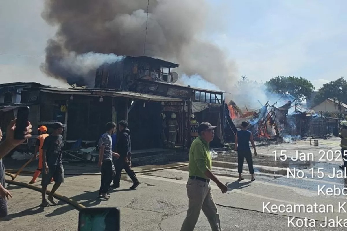 KEBAKARAN: Kebakaran menghanguskan sebanyak 30 rumah di radius 500 meter. Sebanyak 200 jiwa dari 47 kepala keluarga kehilangan tempat tinggal.