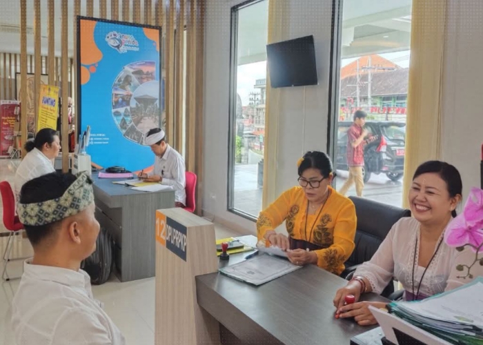 Stand Khusus Kemenag yang berlokasi di Mall Pelayanan Publik Kabupaten Klungkung.