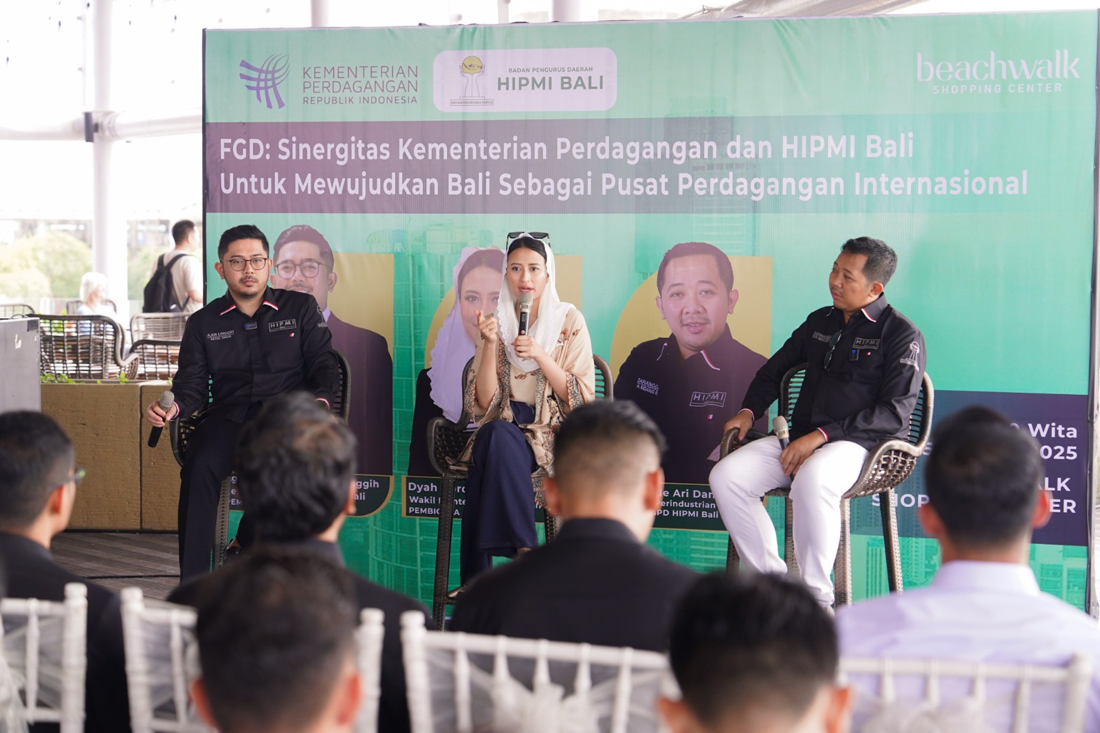 DISKUSI: Focus Group Discussion (FGD) yang digelar Himpunan Pengusaha Muda Indonesia (HIPMI) Bali di Beachwalk Mall, Kuta.