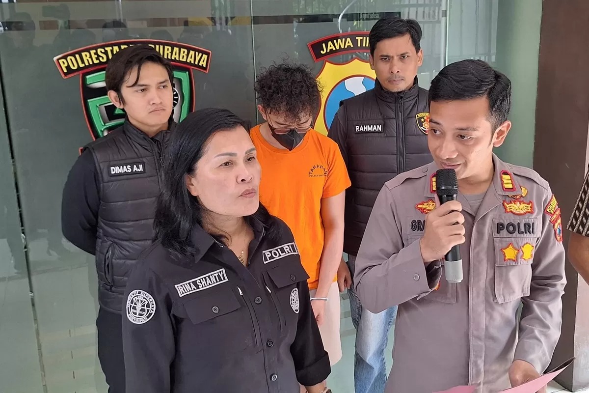 PEMBUNUHAN: Pelaku pembunuhan di hotel kawasan Jalan Tunjungan Surabaya mengaku tidak tahu korban sedang hamil.