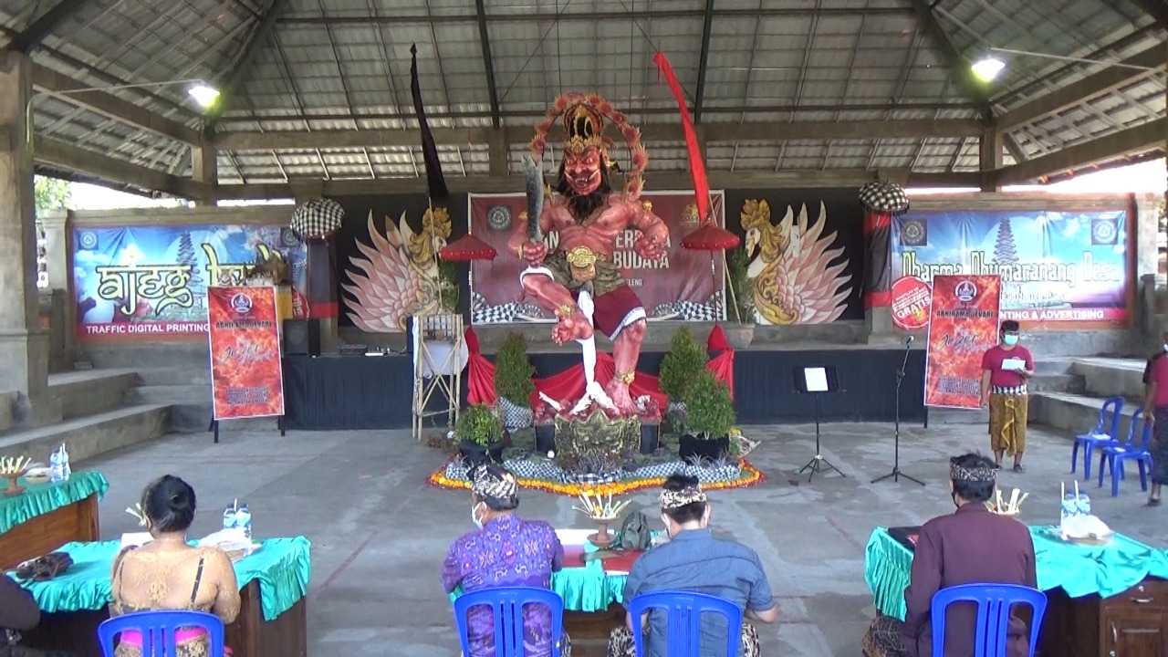 Kreasi Ogoh-ogoh  karya ST Abhirama Devari Banjar Adat Lilindugi yang dinilai tim juri kabupaten saat lomba tahun 2020.