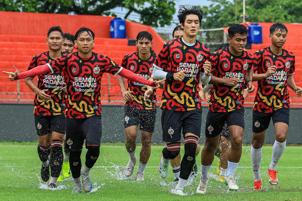 Skuad Semen Padang jelang lawan Bali United.