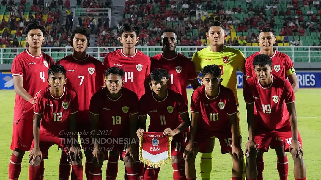 Timnas Indonesia U-20 menelan kekalahan atas Yordania U20.&nbsp;