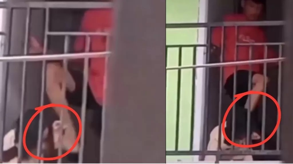 Tangkapan layar video viral pelajar asal Banggai aniaya pacar. (Foto: X @bacottetangga__)
