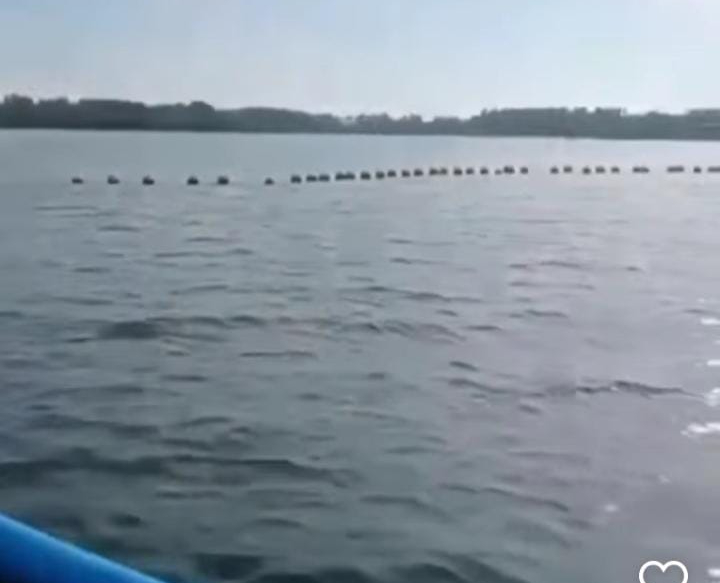 Nelayan kaget ada pembatas laut di Serangan dengan menggunakan pelampung