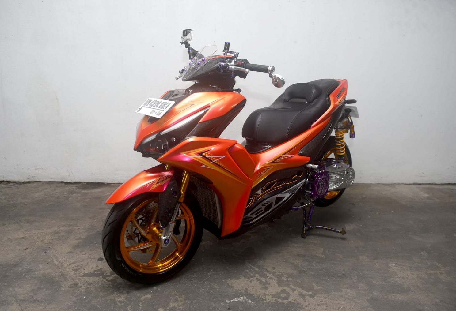 FANTASTIS: Motor Yamaha Aerox milik Ketut Garage yang dimodifikasi seharga mobil Xpander.