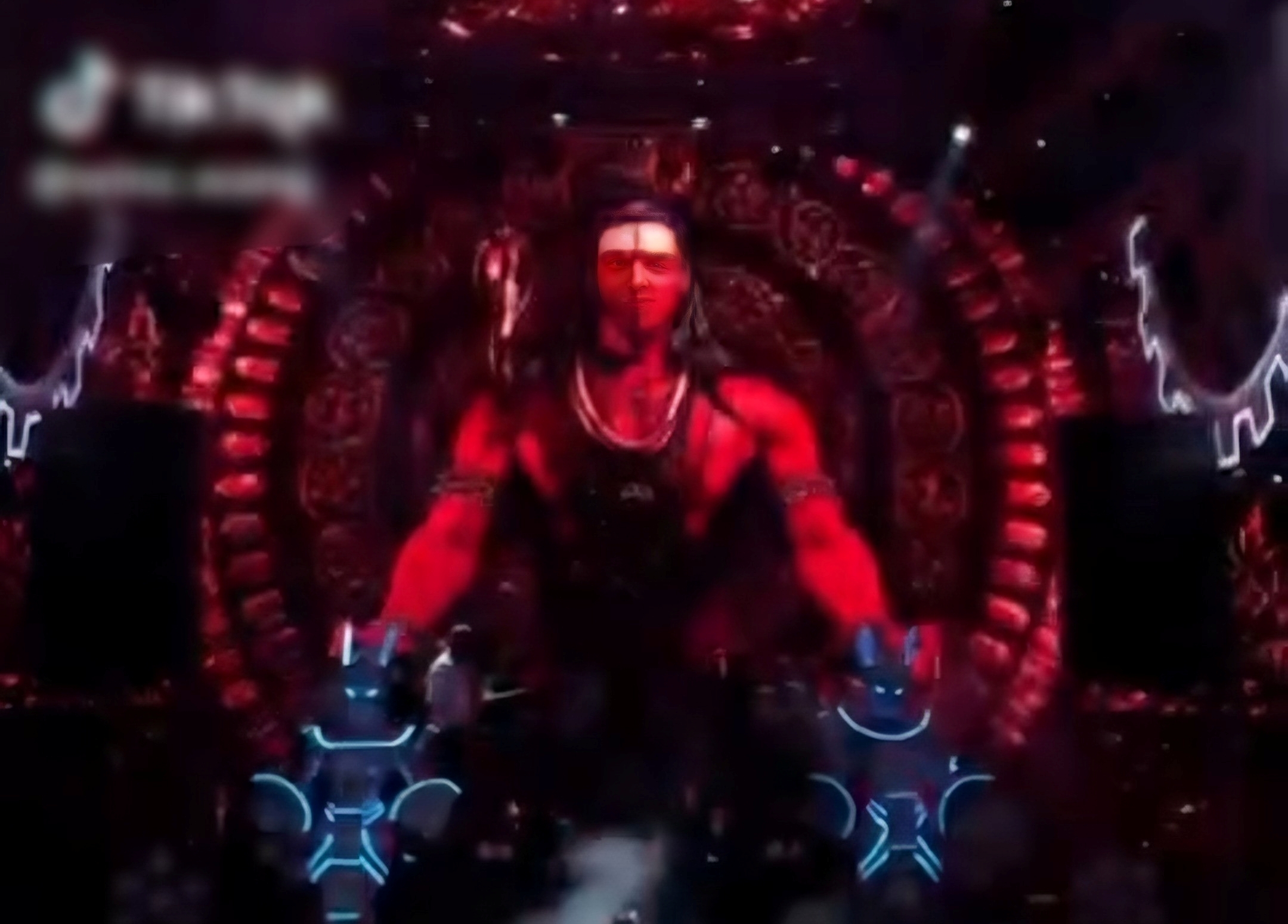 Penggunaan visual Dewa Siwa di Atlas Super Club, Bali.