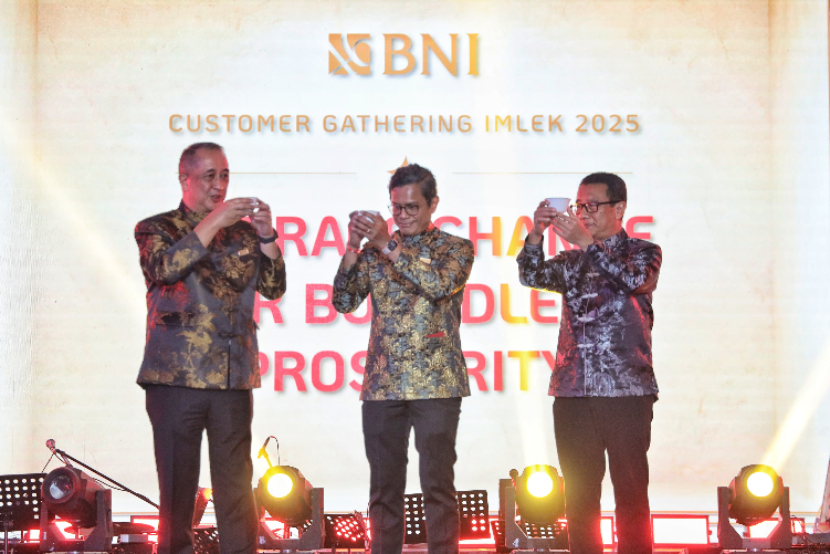 BNI menggelar acara Customer Gathering Imlek 2025
