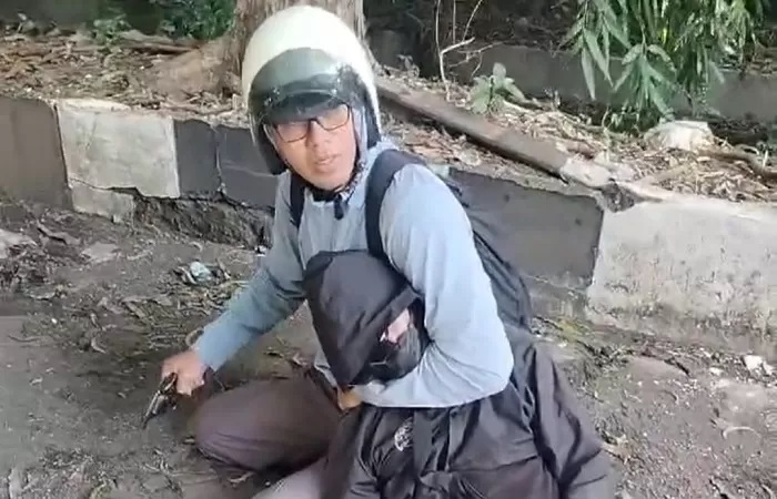 Polisi menangkap pelaku penculikan anak di Denpasar, Bali. Pelaku dalam beraksi menggunakan pistol. (Istimewa.)
