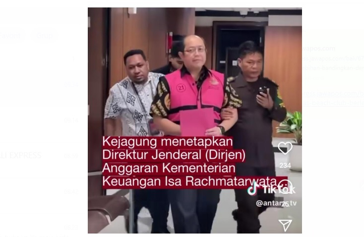 Dirjen Anggaran Kemenkeu Isa Rachmatarwata terseret korupsi Jiwasraya
