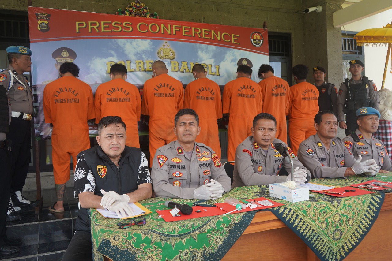Polres Bangli mengungkap hasil tangkapan Operasi Antik, Jumat (7/2/2025).