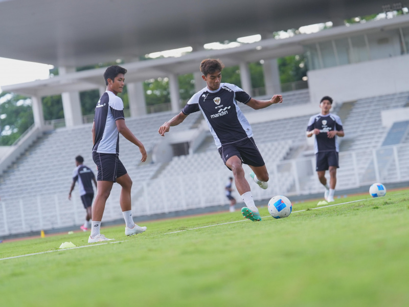 Timnas Indonesia U-20 latihan jelang Piala Asia 2025.