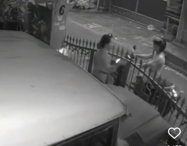 Aksi begal payudara terekam cctv di Denpasar