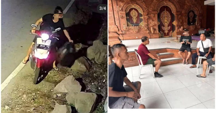 Aksi Buang Sampah Sembarangan di Padangsambian Terekam CCTV