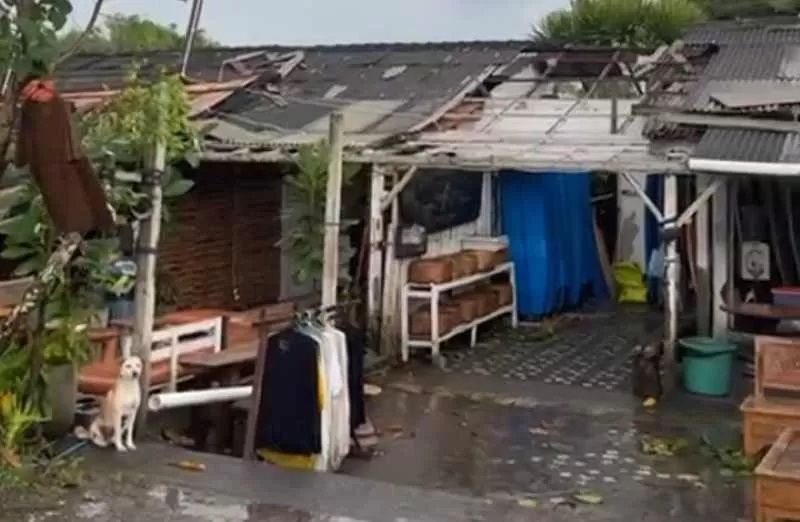 Sejumlah kios di pantai Kedungu alami kerusakan