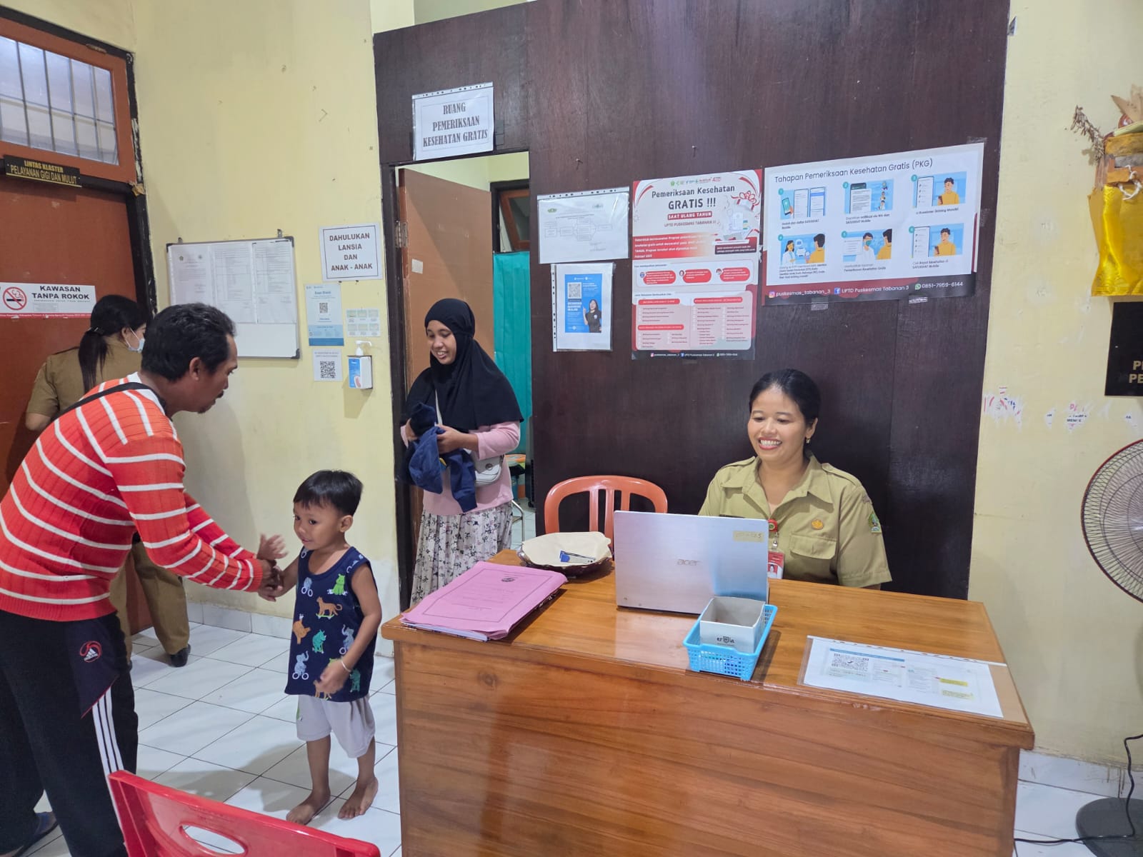Puskesmas di Kabupaten Tabanan sudah memiliki ruangan khusus untuk menyelenggarakan program cek kesehatan gratis di hari ulang tahun.