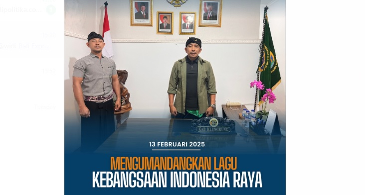 Pemutaran lagu Indonesia Raya dan sikap sempurna