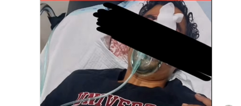 Seorang pengunjung Kafe ditebas oleh pria misterius
