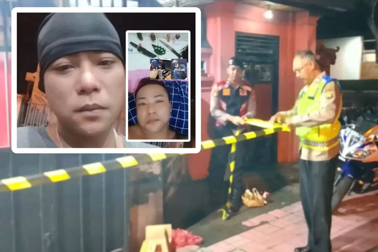DICARI: Kolase identifikasi wajah pelaku pembunuhan Kadek Parwata di depan warung Auna Denpasar Utara masih dikejar polisi.