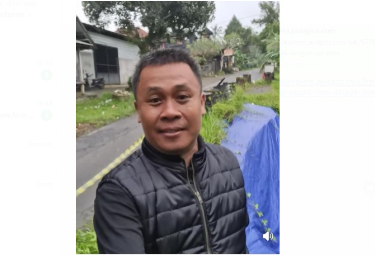 Wayan Setiawan kritik jalan jebol di jalur Denpasar-Kintamani