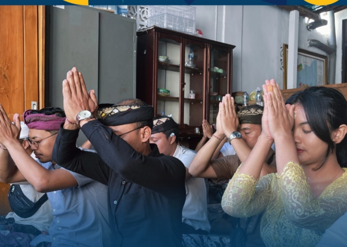 Kantor Pertanahan Klungkung Gelar Persembahyangan Bersama di Rahina Tilem
