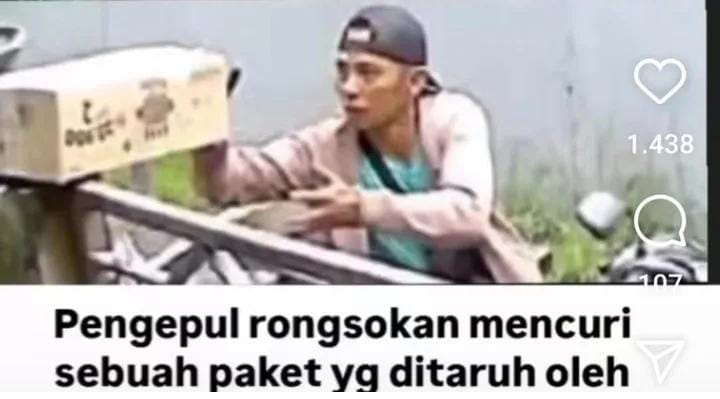 Pria pencuri paket di atas pagar rumah diamankan polsek Denpasar Utara