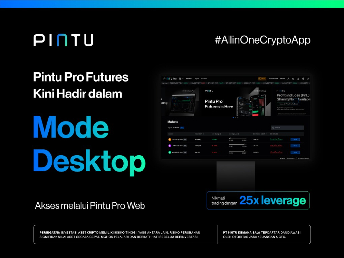 Per Februari ini, Pintu menghadirkan Pintu Pro Futures versi Web dan penambahan dua fitur inovatif untuk mengakomodir perdagangan derivatif crypto.