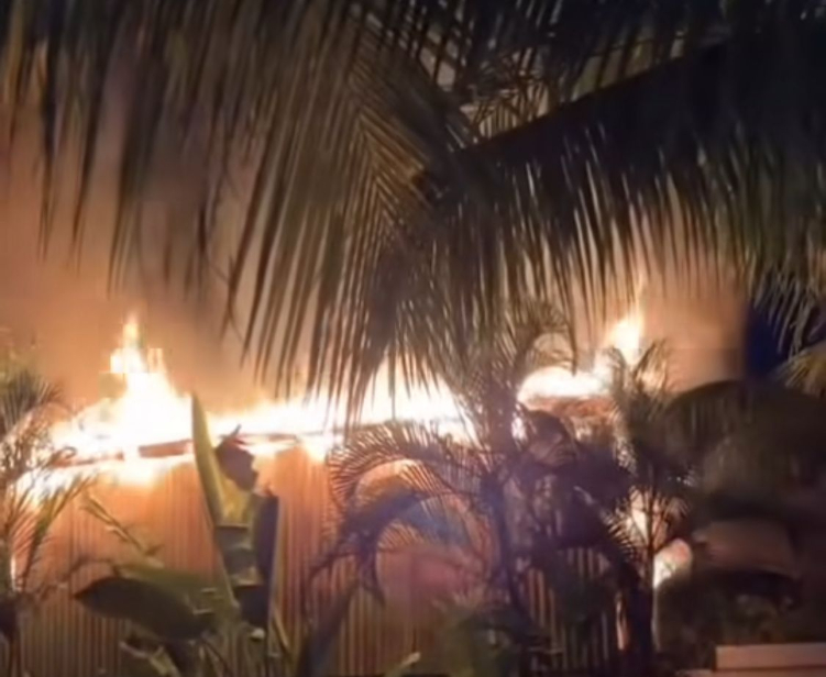 Surt Motel di Labuan Sait Pecatu mengalami kebakaran