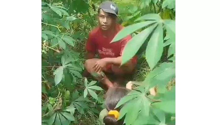 SELINGKUH: Pasangan diduga selingkuh yang tertangkap warga di Desa Sono, Kecamatan Mondokan, Sragen.