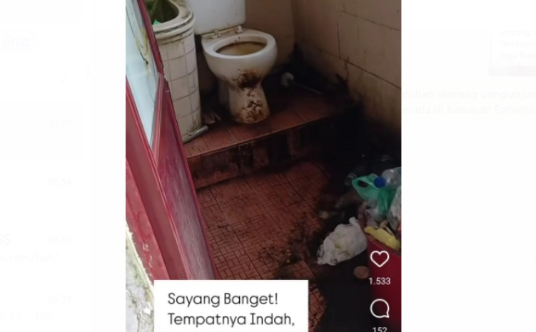 Beredar kondisi jorok toilet di Kawasan pariwisata Batur, Kintamani