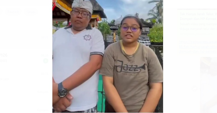 Wayan Duryani didampingi suami beri klarifikasi soal nyaris jadi korban begal