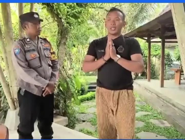 I Wayan Subaga penyebar pesan suara terkait begal di Tegallalang minta maaf