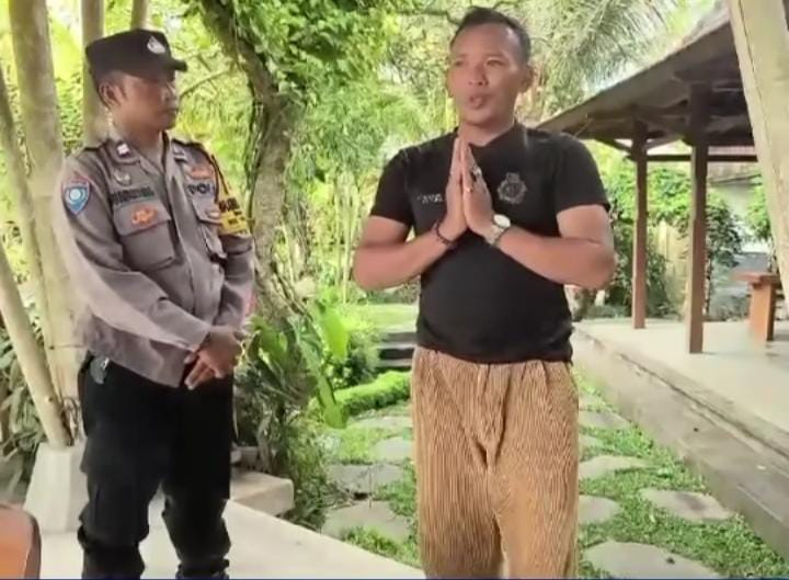 I Wayan Subagia penyebar pesan suara terkait begal di Tegallalang minta maaf