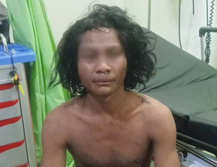 Fianus Dendungar, 25, diamankan warga karena mencuri sepeda motor di Denpasar.