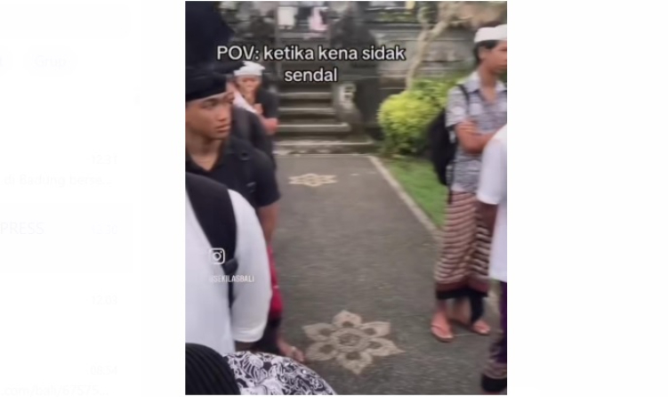 Viral video siswa SMKN di Bali disidak karena menggunakan sandal