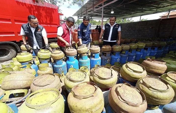 Mabes Polri ungkap Praktik oplos gas LPG 3 Kg di Gianyar