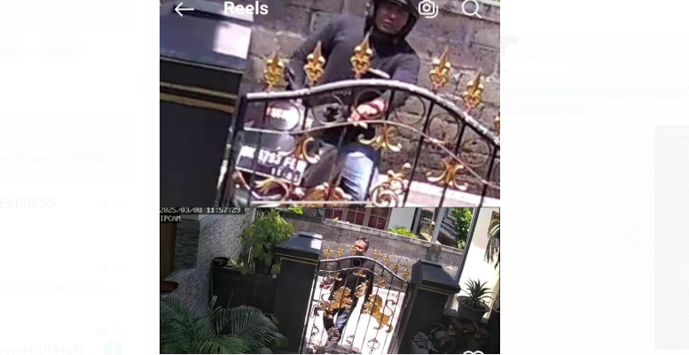 Terekam CCTV pria tak dikenal masuk ke rumah warga di siang bolong