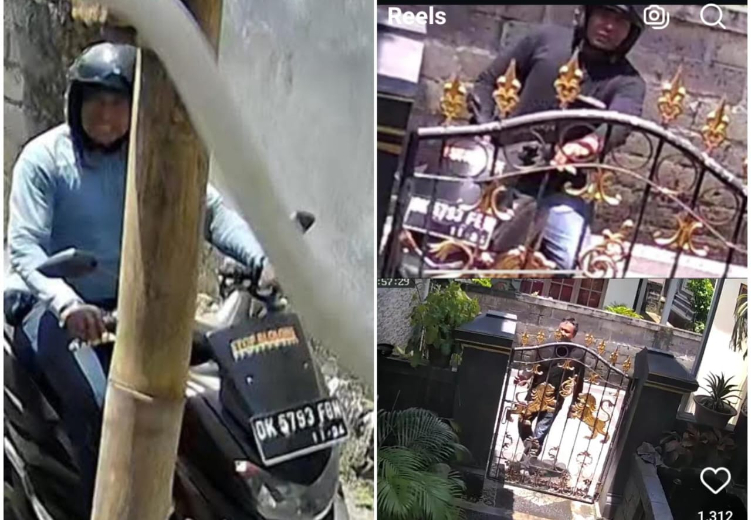 Terekam CCTV pria tak dikenal masuk ke rumah warga di siang bolong