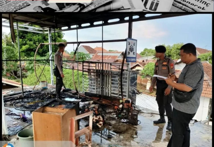 Polisi melakukan investigasi kebakaran di Banjar Jawa Buleleng