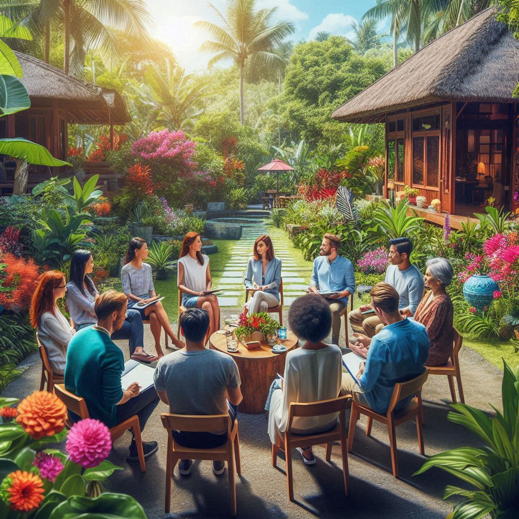 ILUSTRASI : Seorang pemimpin melaksanakan rapat.