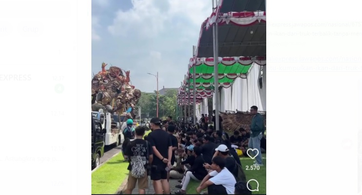 Warganet mengkritik tenda ogoh-ogoh di Balai Budaya Puspem Badung