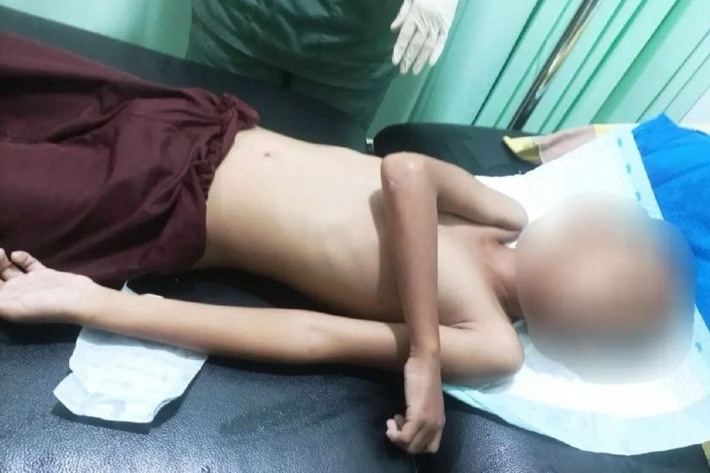 TENGGELAM: Bocah 10 tahun tewas akibat tenggelam di lokasi banjir di Jalan Mendawai, Minggu (17/3/2025).