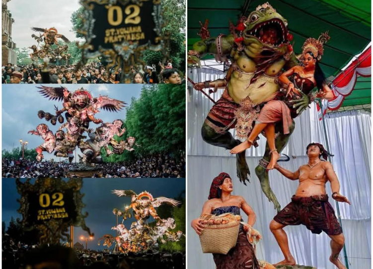 Pemenang juara I dan II Lomba Ogoh-Ogoh Bhandana Bhuhkala Festival 2025