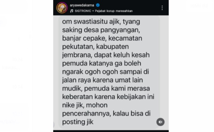 Arya Wedakarna Soroti Dugaan Pelarangan Ogoh-Ogoh di Jembrana