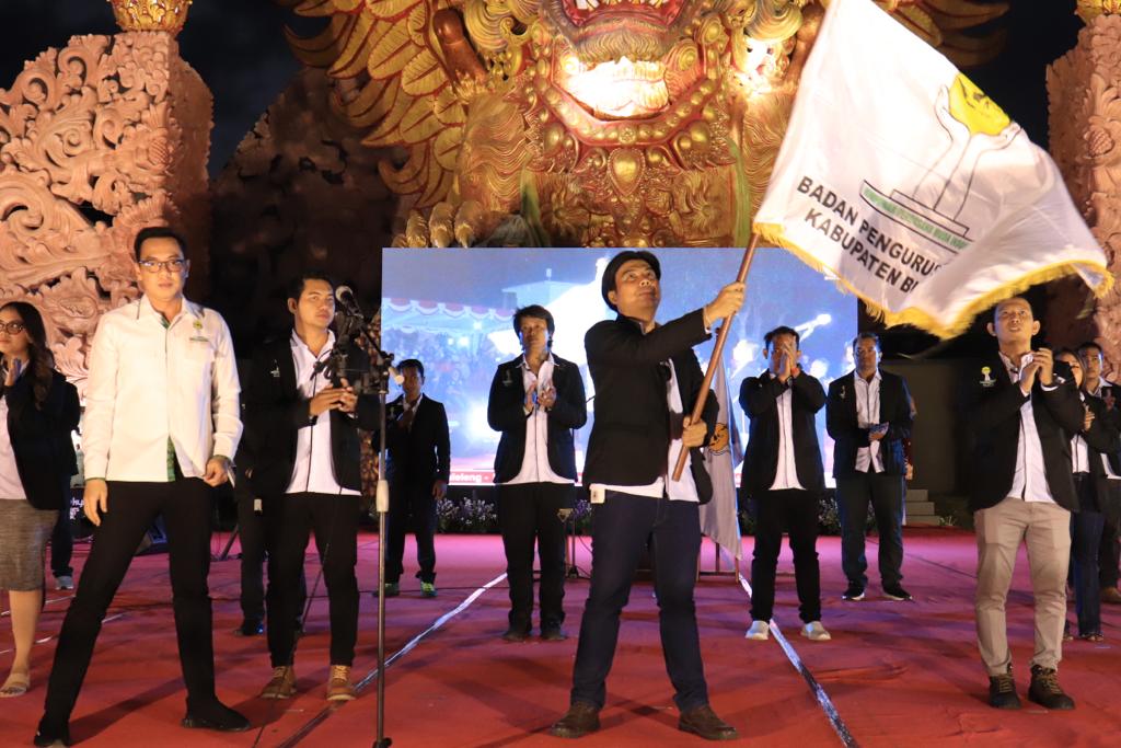 Pelantikan Pengurus HIPMI Buleleng 2023-2026, di RTH Taman Bung Karno, Jumat, 28 Juli 2023.