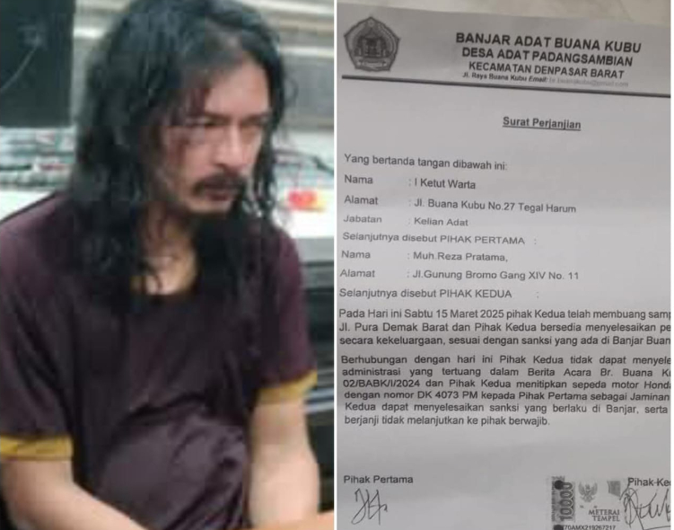 Beredar surat perjanjian agar pelaku pembuang sampah tidak lapor polisi diduga usai dikeroyok