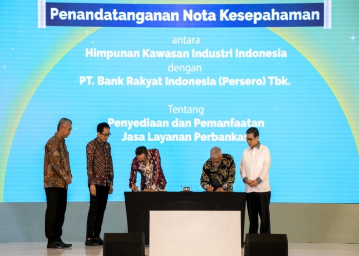 Dorong Pertumbuhan Ekonomi dan Optimalisasi Kawasan Industri, BRI Jalin Kerja Sama dengan HKI