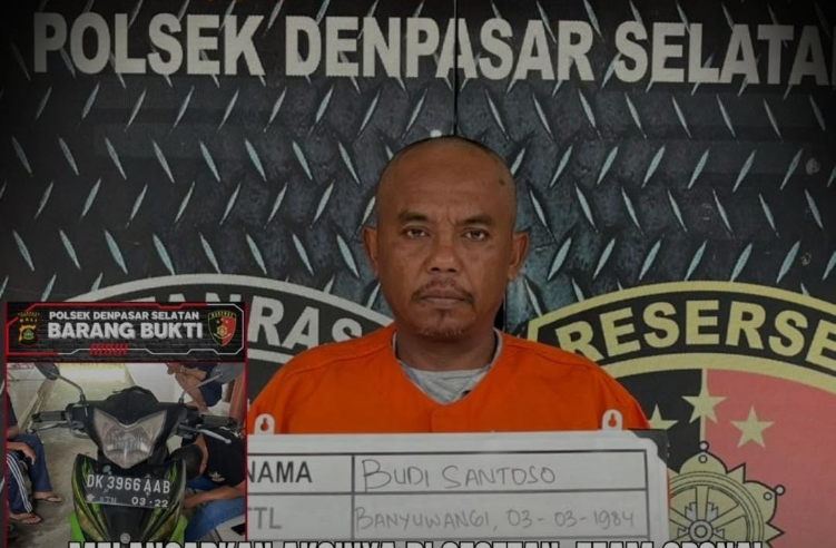Polsek Denpasar Selatan Tangkap Pelaku Curanmor di Badung