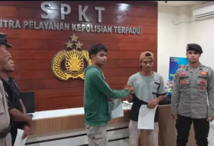 Kedua belah pihak yang terlibat cekcok jual beli motor di Pecatu